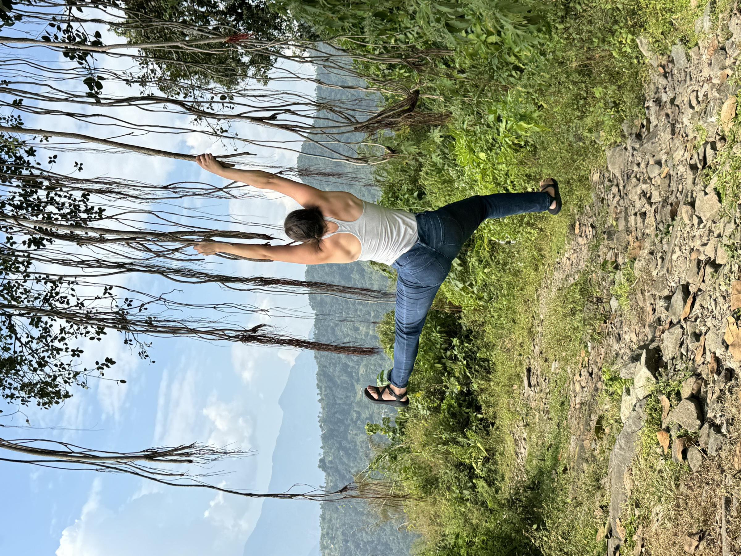A figure at the edge of a view